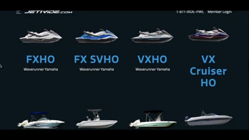 Jetride Boat Rental & Membership Club: Website Design & Development